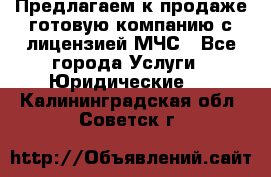 Предлагаем к продаже готовую компанию с лицензией МЧС - Все города Услуги » Юридические   . Калининградская обл.,Советск г.